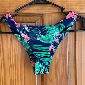 ❗️3/$23 NWOT Romwe Tropical Cheeky High Cut Beach Vacation Bikini Swim Bottoms